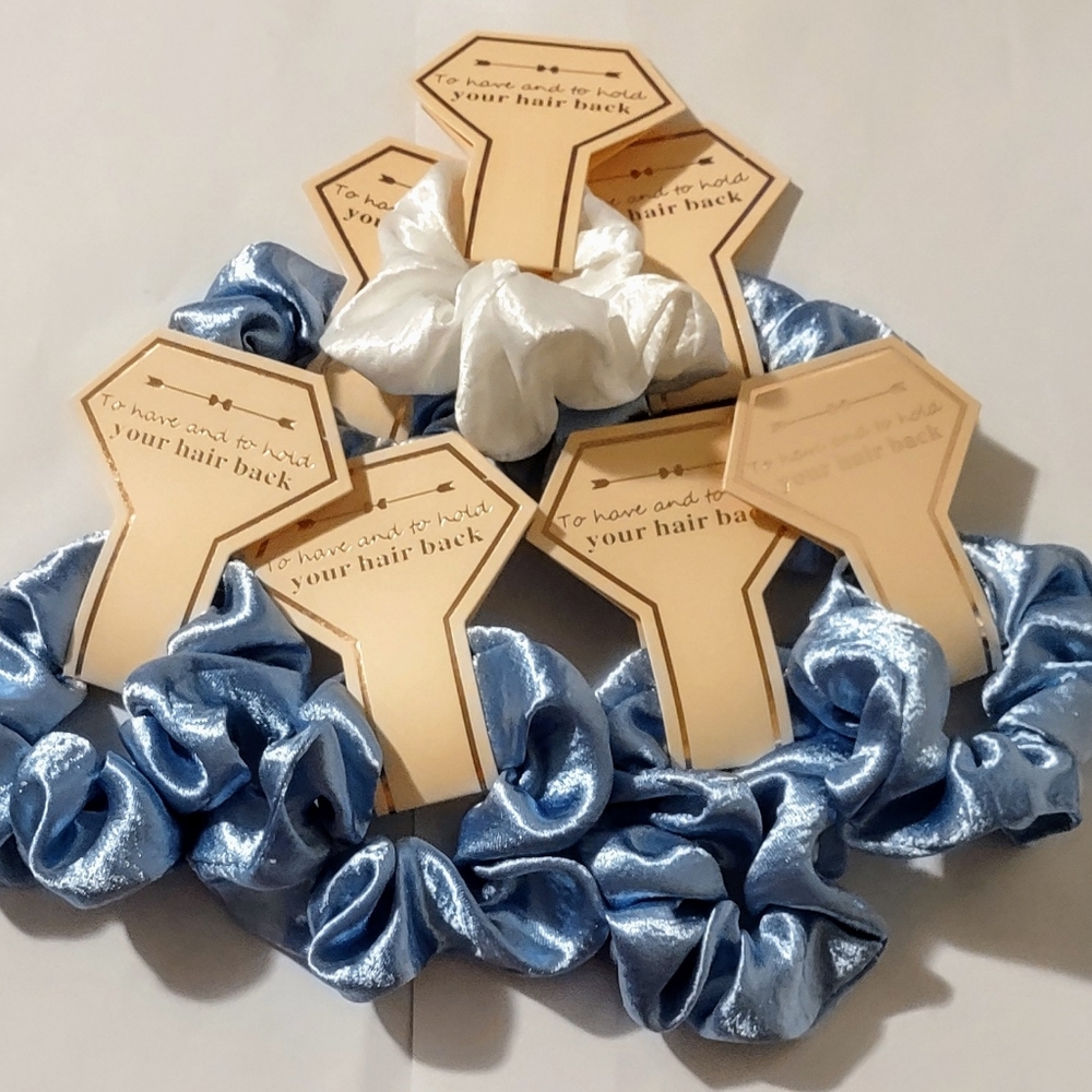 Bridal Scrunchie Set 7 New - Picture 2 of 5